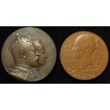 British Commemorative Medals (2) large bronze: Queen Victoria Diamond Jubilee 1897 official Royal