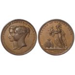 British Commemorative Medal, bronze d.32mm: Victoria & Albert, Birth of Victoria, Princess Royal