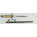 German Wehrmacht Officers dagger complete with scabbard.