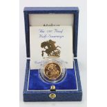 Half Sovereign 1987 Proof FDC boxed as issued