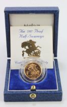 Half Sovereign 1987 Proof FDC boxed as issued