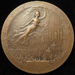 French Commemorative Medal, bronze d.50.5mm: Senate 1909 (medal) by H. Dubois, EF (unnamed)