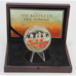 Guernsey: The Battle of the Somme 1916-2016 Silver Proof 5oz Coin (.999) FDC cased with cert and