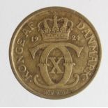 Denmark 1 Krone 1924 (scarce date) VF