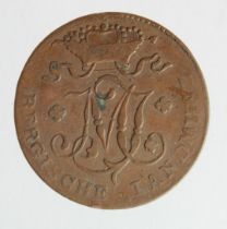 German States, Berg copper 1/2 Stuber 1805S, nVF