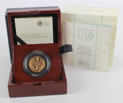 Fifty Pence 2016 "Beatrix Potter" gold Proof aFDC boxed as issued