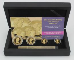 Tristan Da Cunha Four coin gold set 2021 (Sovereign, Half Sovereign, Quarter Sovereign & Eighth