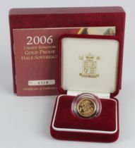 Half Sovereign 2006 Proof FDC boxed as issued