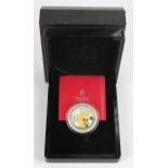 East India Company, London 5oz .999 silver proof, with selective gilding, 'Guinea Bicentenary' (St