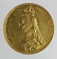 Five Pounds 1887 aEF/EF