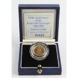 Half Sovereign 1989 proof FDC with cert, in a slightly later replacement case.