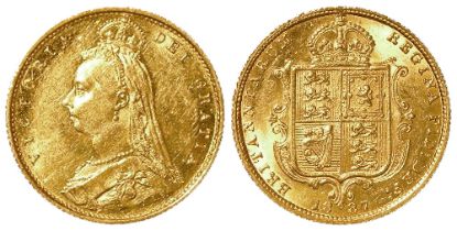 Half Sovereign 1887 Jubilee S.3869, EF