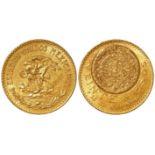 Mexico gold 20 Pesos 1918 EF (0.4822 troy oz AGW)