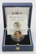 Half Sovereign 1997 Proof FDC boxed as issued