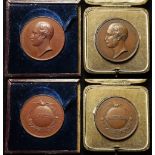 British Exhibition Medals (2) bronze d.44mm: Great Exhibition 1851, Exhibitors medals (by W.