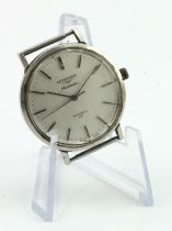 Gents stainless steel cased Longines Admiral automatic wristwatch. Case diameter approx 35mm,