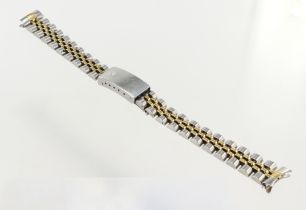 Rolex stainless steel and gold Jubilee bracelet with the Oysterclasp, ref.62523D.18, with 468B end