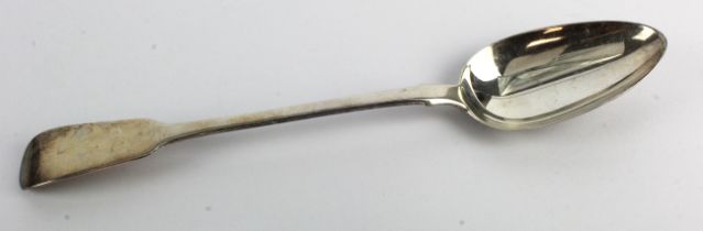 Large silver serving spoon, hallmarked 'HLHL, London 1851' (H J Lias & Son), length 30cm approx.,