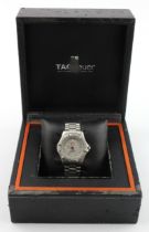Tag Heuer 2000 Series Professional 200m mid-size quartz stainless steel gents wristwatch. The grey