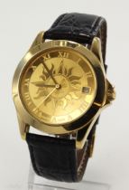 Gents 18ct cased Pamp Suisse bullion automatic wristwatch, ref. 06.00935. The 24k motif dial with