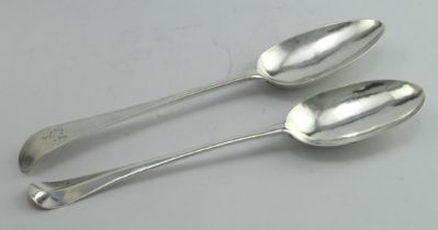 Hanoverian pattern, Britannia Standard silver table spoon. Date letter difficult to read. Maker's