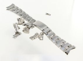 Rolex stainless steel Oyster bracelet with the Oysterclasp, ref.7835 19, with 357 end links. 13 full