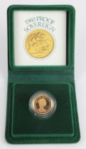 Sovereign 1980 Proof FDC boxed as issued