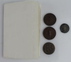 Tokens (4) 17th-19thC East Anglian: Thomas Postle Farthing Southwold 1652 Fine, small edge pinch (