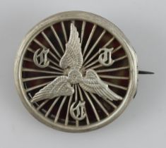 Cycling Touring Club Victorian unmarked silver Membership badge/locket contains a celluloid 1883