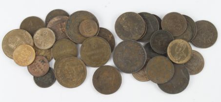 Channel Isles: Guernsey (16) and Jersey (16), 19th-20thC copper & bronze assortment, mixed grade