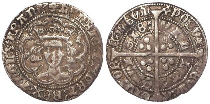 Henry VI Annulet Issue silver Groat of Calais, S.1836, 3.55g, aVF