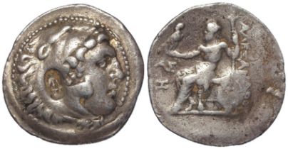 Ancient Greek: Alexander the Great (posthumous) silver Tetradrachm of Aspendus, Pamphyia, civic year