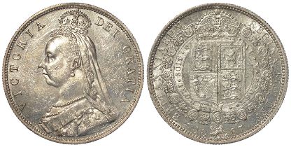 Halfcrown 1887 Jubilee, GEF with some hairlines.