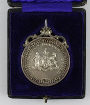 Edinburgh School Board silver medal named to Isabella Watt, Abbeyhill School for perfect
