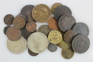 GB & World tokens, medalets, counters and forgeries (28) ancient to modern, noted: Jamaica Street (