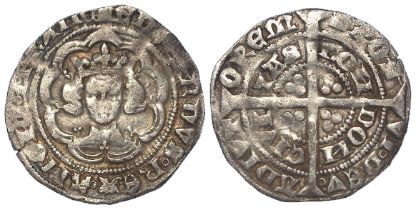 Edward III silver Halfgroat, London mint, Pre-Treaty Period, class C (1351-2) S.1574. 2.20g. A few