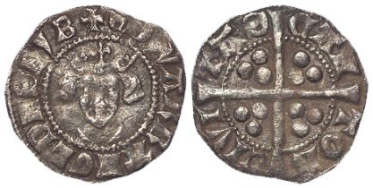 Edward I silver Penny, Canterbury mint, class 10ab, S.1419. 1.27g. AVF