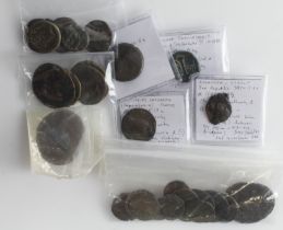 Ancient bronze coins (30): Several Greek including Syracuse and an autonamous "Caesaria" Astarte