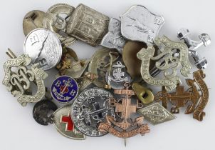 Boys Brigade badges etc. - various (23 badges & 1 bronze medal) includes badges for Drumming and