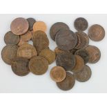 Ireland (34) a collection 17th to 20thC, copper & bronze, noted a couple of of low grade "