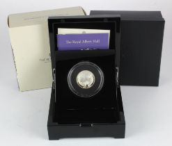 Five Pounds 2021 "Albert Hall" (Domed type) Silver proof FDC boxed as issued