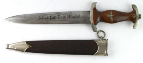 German 3rd Reich SA Dagger. Nice early 1933 example made by Anton Wingen Jr Solingen. Gau Marked "