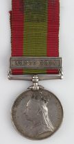 Afghanistan Medal 1881 with clasp Ahmed Khel, named (799 Pte J Boyle 59th Foot) 2nd