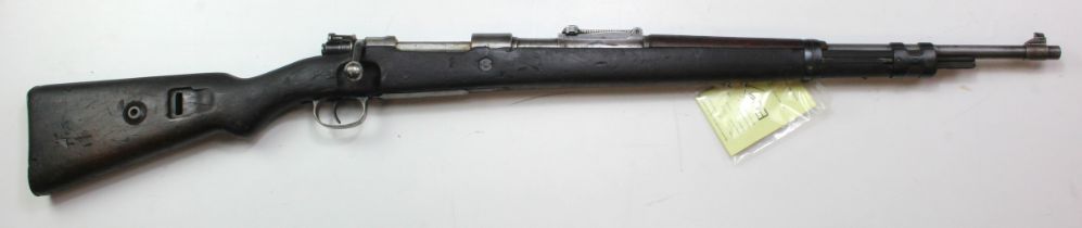 German WW2 3rd Reich Mauser KAR.98.K standard service rifle, made at Obandorf. Eagle and Swastika