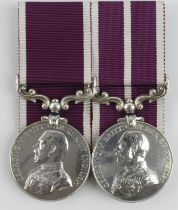 Army LS Medal GV (68816 T.Cpl J C Price K.R.Rif.C) and GV Meritorious Service Medal (68816 Pte - A.