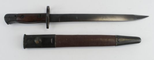 Bayonet India pattern MKII with scabbard.