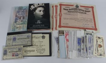 Platinum notes/Postal Orders/Test note/Advertising notes/Spoof and Novelty notes/Sundries,