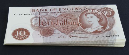 Fforde 10 Shillings (34), a collection in consecutively numbered runs and pairs including a run of