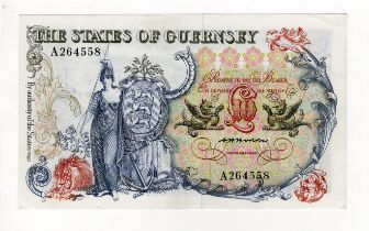 Guernsey 10 Pounds issued 1975 - 1980, signed Hodder, serial A264558 (TBB B152a, Pick47) VF+/aEF