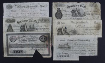 Provincial Banks (6), Christchurch & Wimborne Bank 1 Pound dated 1825, serial No. 13314 for Dean,